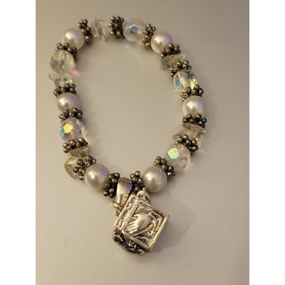 Prayer Box stretch Adjustable Charm Bracelet  fits Sm/Med - Picture 4 of 5